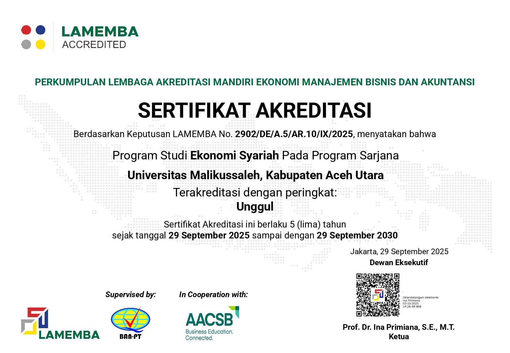 Sertifikat Akreditasi 2024-2025
