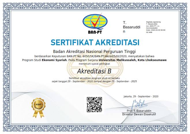 Sertifikat Akreditasi 2020-2025